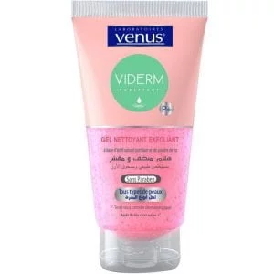 Viderm Gel nettoyant exfoliant 150ml poudre de riz – Image 1