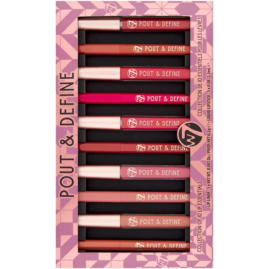 W7 Pout & Define Collection Makeup Set