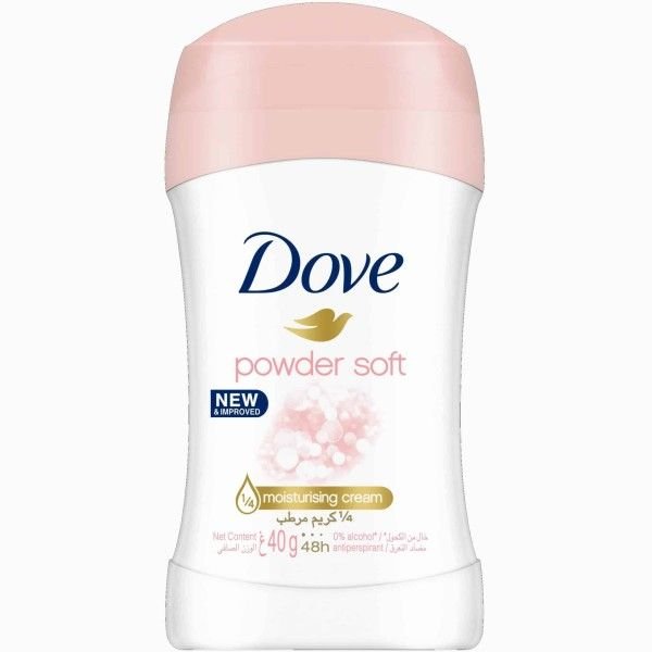 DOVE Déodorant Stick en Poudre Douce Dove 40g - Parfum Frais et Doux