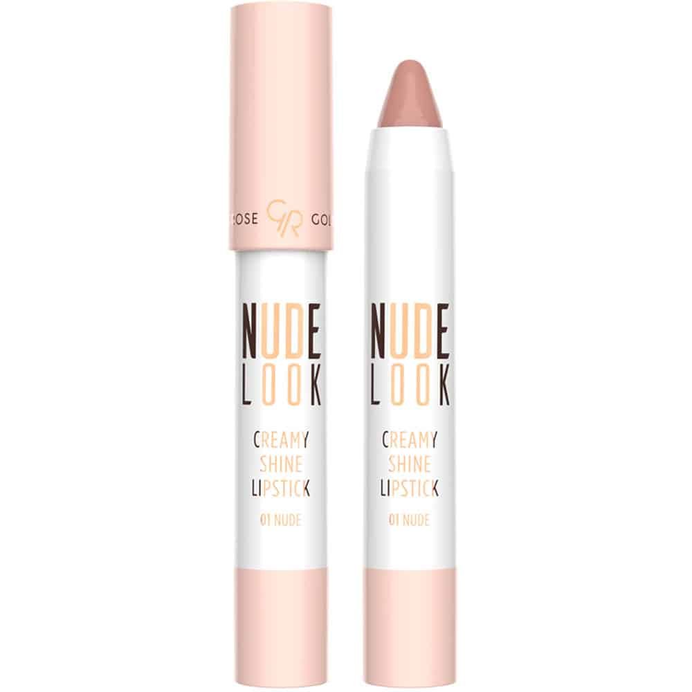 Golden Rose Nude Look Creamy Shine Lips Lipstick