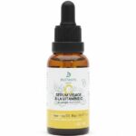 BEAUTÉNIUM Brown glass dropper bottle of Biotanys Vitamin E facial serum 30 ml with dropper cap for precise application