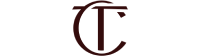 BeautÉnium Stylized Burgundy Monogram Logo with Overlapping Letters t and c