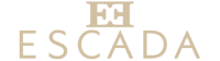 BeautÉnium Escada Logo Wordmark in Light Beige on a Dark Background