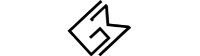 BEAUTÉNIUM Abstract geometric logo mark angular lines forming a stylized letter G on a dark background
