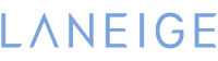 BEAUTÉNIUM Laneige brand logo in light blue letters on white background