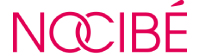 BEAUTÉNIUM NOCIBÉ logo in pink lettering