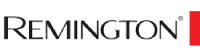 BEAUTÉNIUM Remington logo metallic wordmark with a red vertical bar on the right side