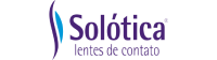 BEAUTÉNIUM Solótica logo with blue swoosh and purple wordmark reading Solótica and lentes de contato contact lenses
