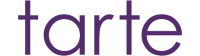 BEAUTÉNIUM Tarte logo in purple lettering brand name stylized as tarte