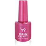 BeautÉnium Pink Nail Polish Bottle with Pink Cap Labeled color Expert Nail Lacquer in White Lettering on a Glossy Finish